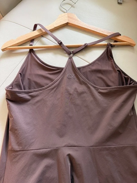 Calvin Klein Dusty Rose-Mocha Performance Stretch Athletic Dress - Picture 5 of 8